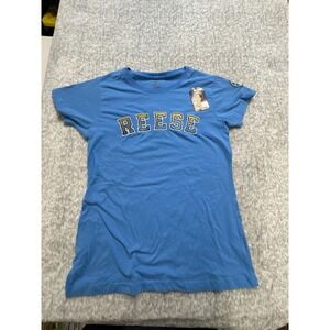 FISLL‎ WNBA Chicago Sky Angel Reese 5 Player Name T-Shirt Blue Womens Medium NEW